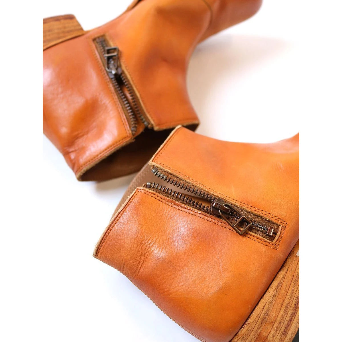 Kapital Post Dyed Leather Short Boots