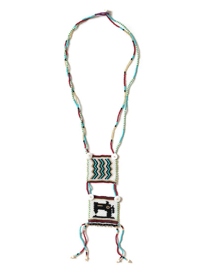 Kapital Pueblo Beads Necklace (Zigzag & Black Gold Sewing Machine)