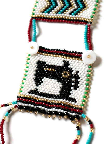 Kapital Pueblo Beads Necklace (Zigzag & Black Gold Sewing Machine)