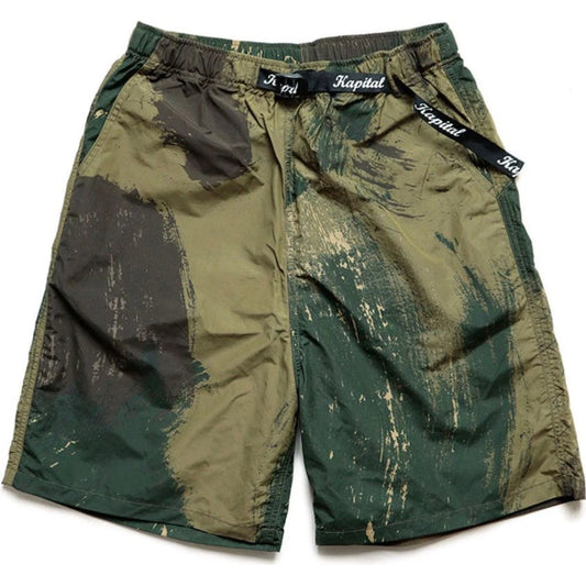 Kapital Quick-Drying Taffeta Brushed Camo Easy Shorts