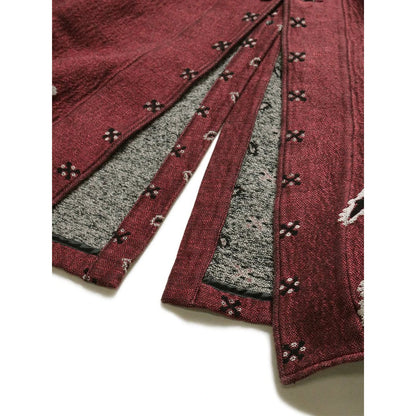 Kapital Rag Paisley Pattern Linen Wool Dragging Coat