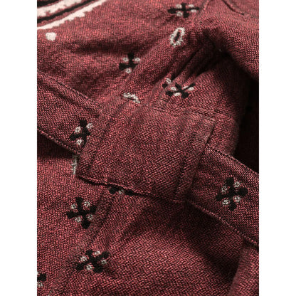Kapital Rag Paisley Pattern Linen Wool Dragging Coat