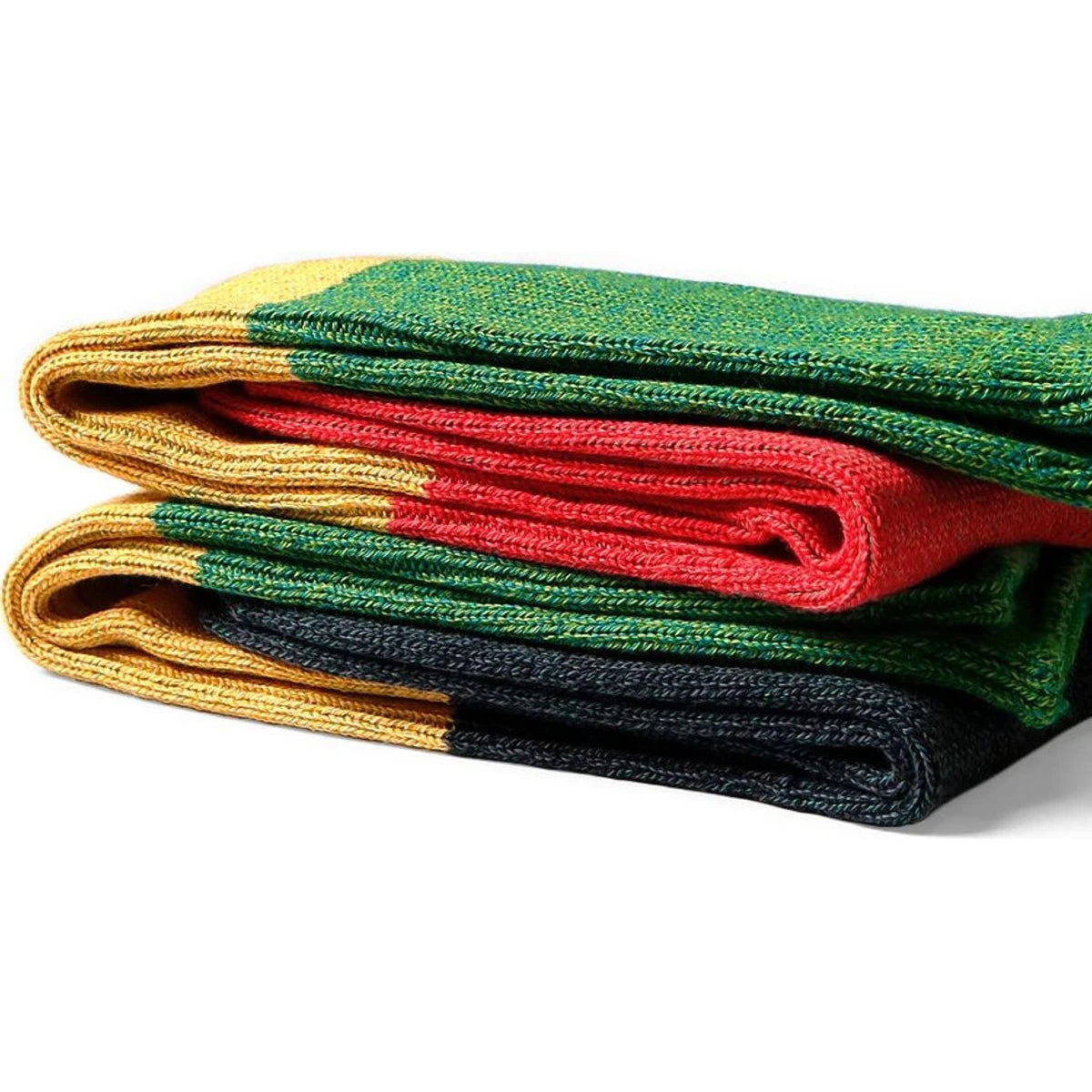 Kapital Rasta Pattern Skater Knee High Socks