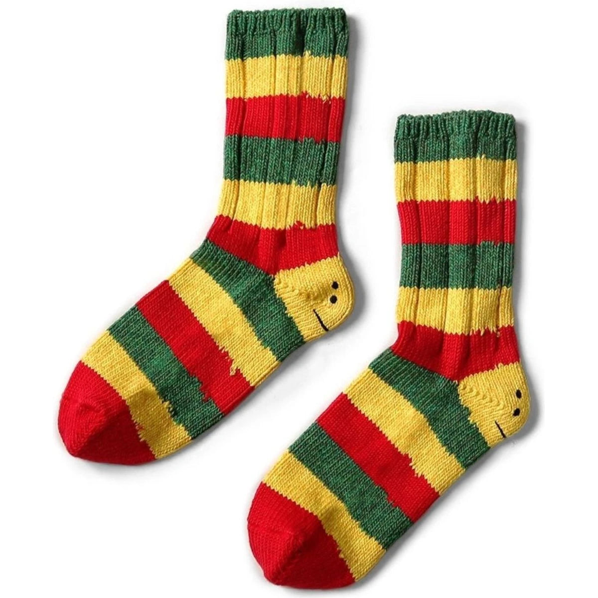 Kapital Rasta Rainbowy Smile Happy Heel Socks