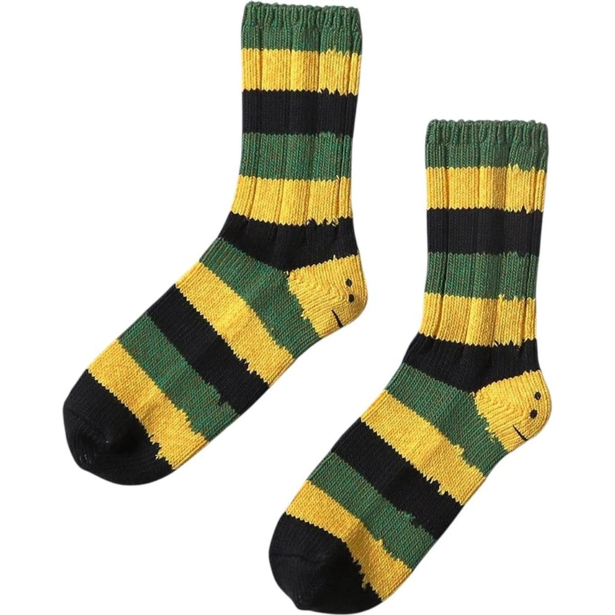 Kapital Rasta Rainbowy Smile Happy Heel Socks