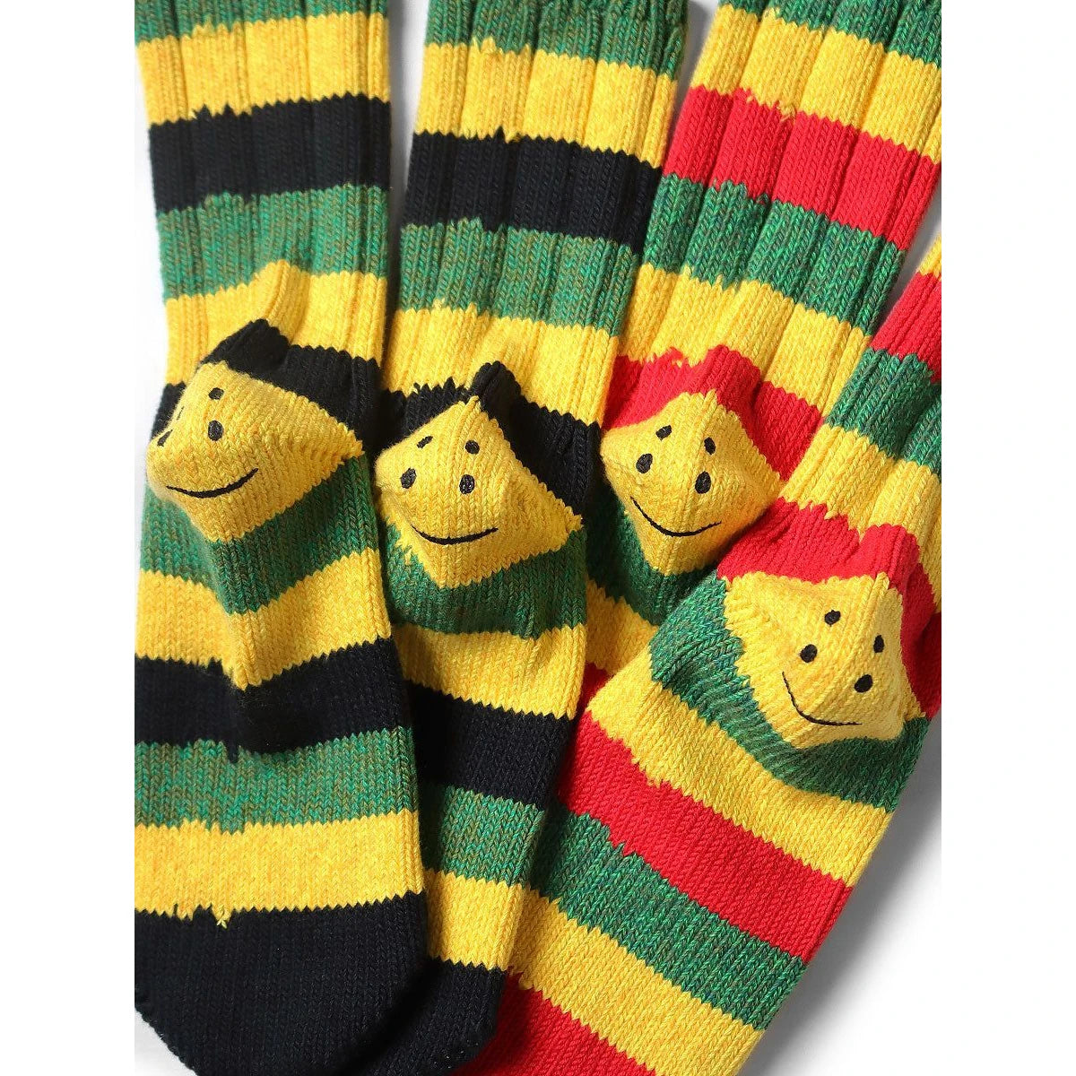 Kapital Rasta Rainbowy Smile Happy Heel Socks