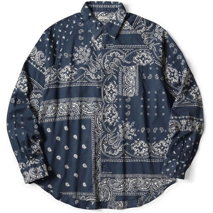 Kapital Rat Brand Gauze Bandana Patchwork Raglan Shirt