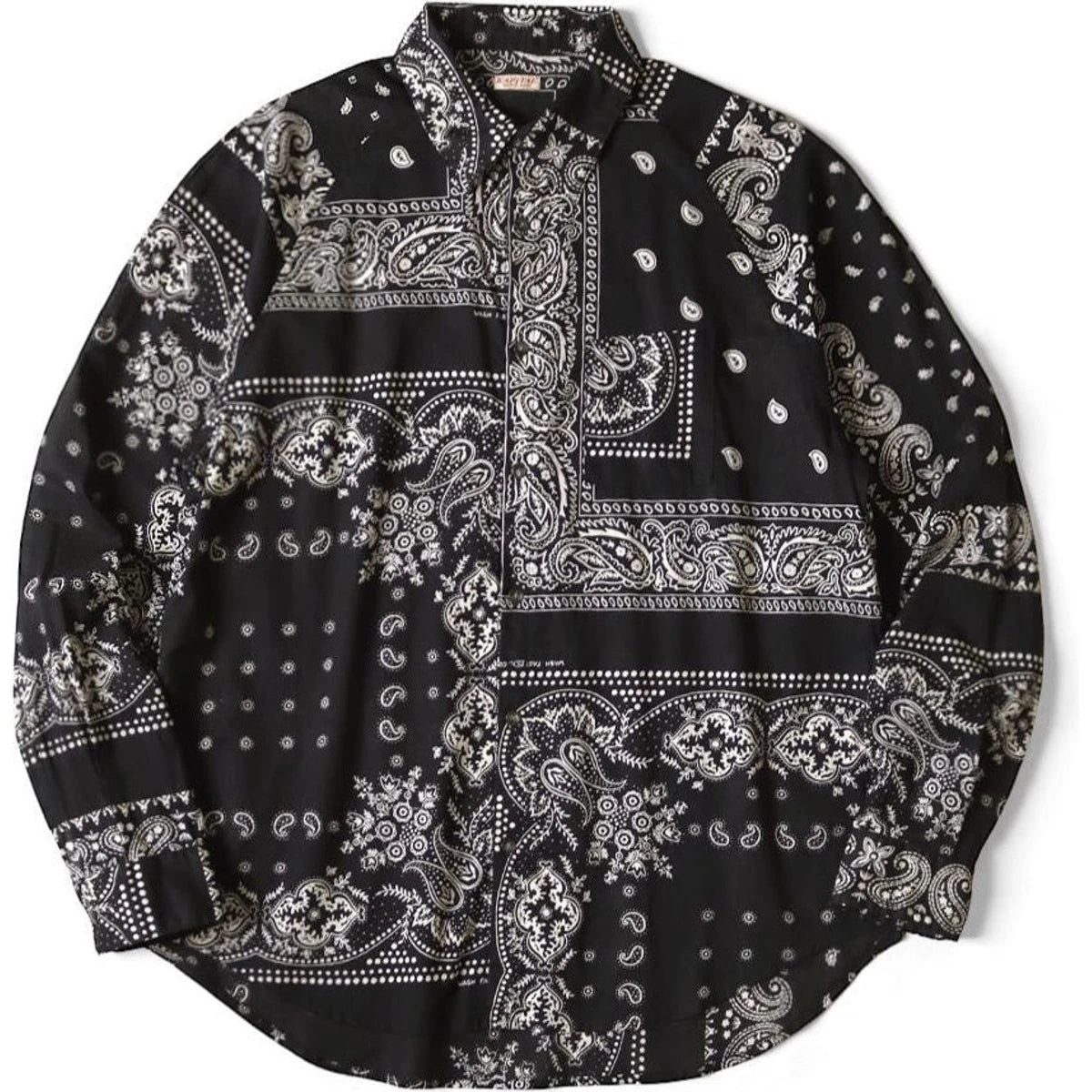 Kapital Rat Brand Gauze Bandana Patchwork Raglan Shirt