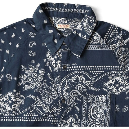Kapital Rat Brand Gauze Bandana Patchwork Raglan Shirt