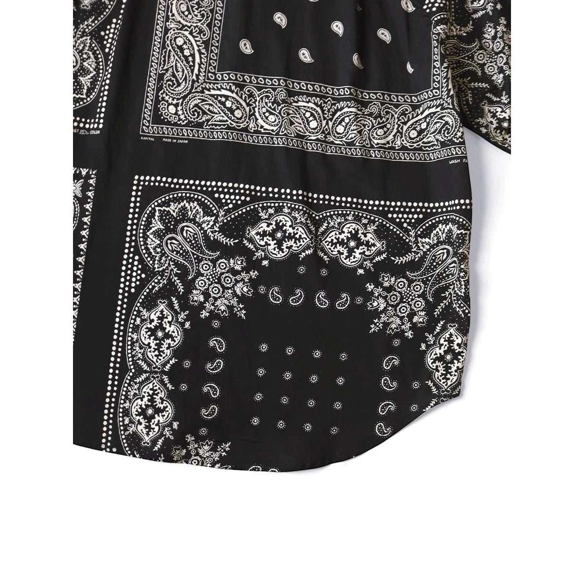 Kapital Rat Brand Gauze Bandana Patchwork Raglan Shirt