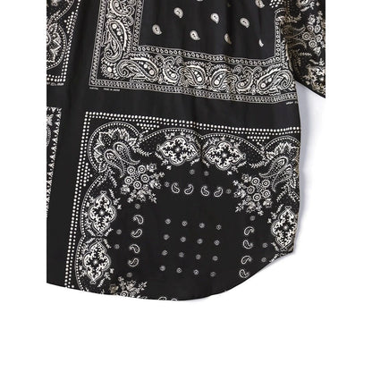 Kapital Rat Brand Gauze Bandana Patchwork Raglan Shirt