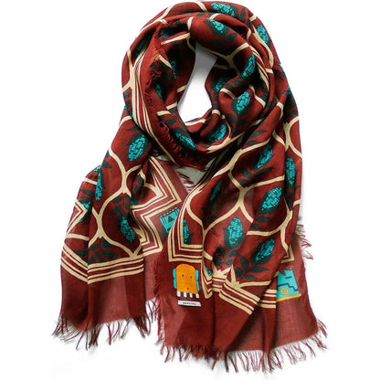 Kapital Rayon Disco Arabesque Pattern Stole