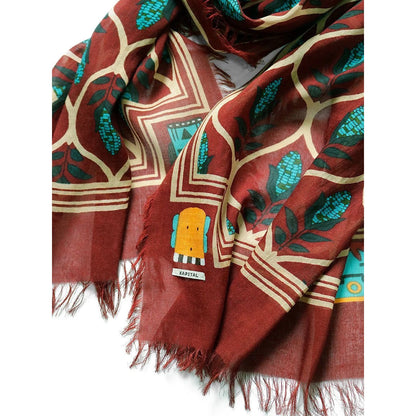 Kapital Rayon Disco Arabesque Pattern Stole