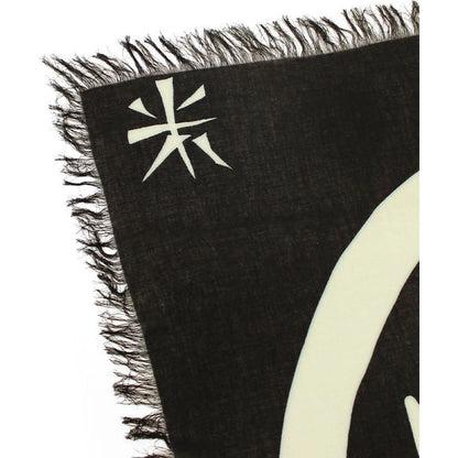 Kapital Rayon Fringe Square Scarf (Giant Peace)