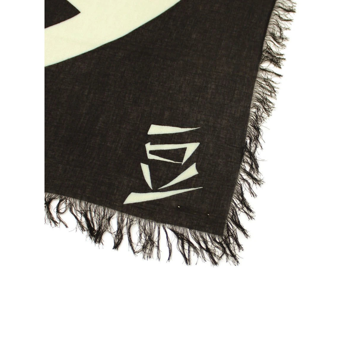 Kapital Rayon Fringe Square Scarf (Giant Peace)