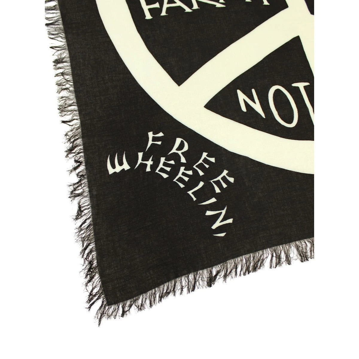 Kapital Rayon Fringe Square Scarf (Giant Peace)