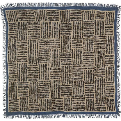 Kapital Rayon Fringe Stole (Hacksaw Block Pattern)