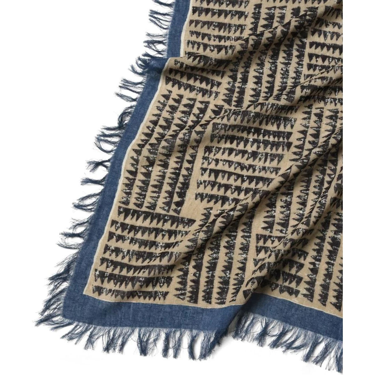 Kapital Rayon Fringe Stole (Hacksaw Block Pattern)