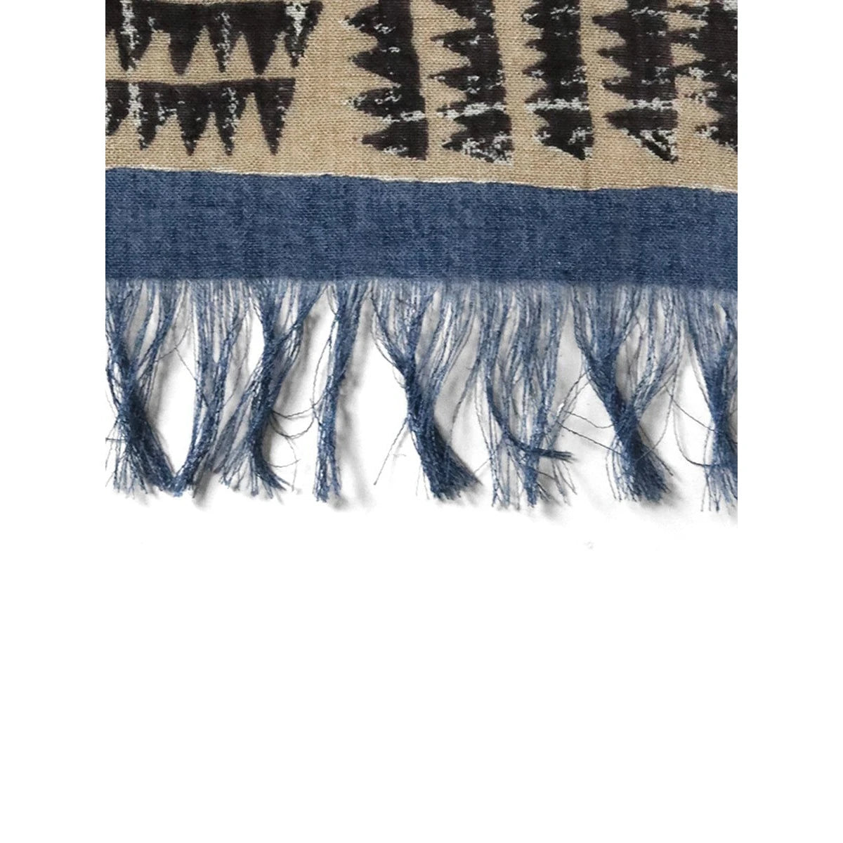Kapital Rayon Fringe Stole (Hacksaw Block Pattern)