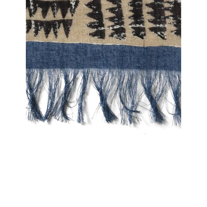 Kapital Rayon Fringe Stole (Hacksaw Block Pattern)