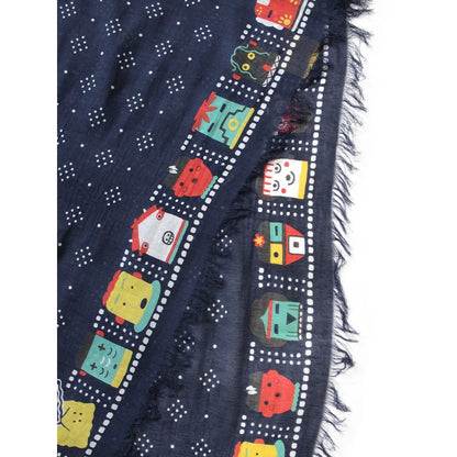 Kapital Rayon Fringe Stole (Kachina & Peckish Rainbowy)