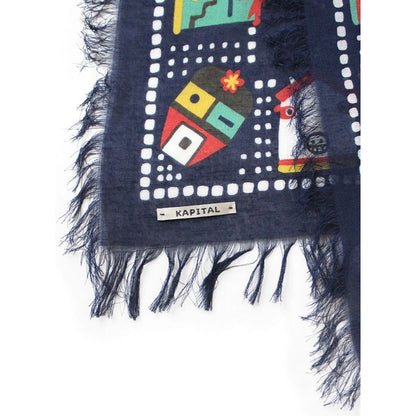 Kapital Rayon Fringe Stole (Kachina & Peckish Rainbowy)