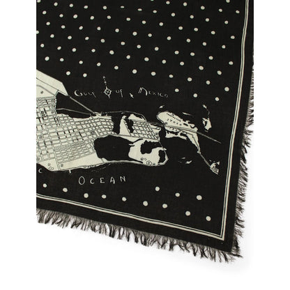 Kapital Rayon Fringed Square Stole (Kayo Hueso)