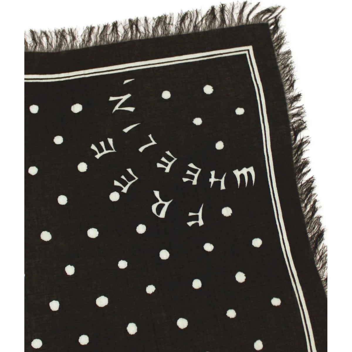 Kapital Rayon Fringed Square Stole (Kayo Hueso)