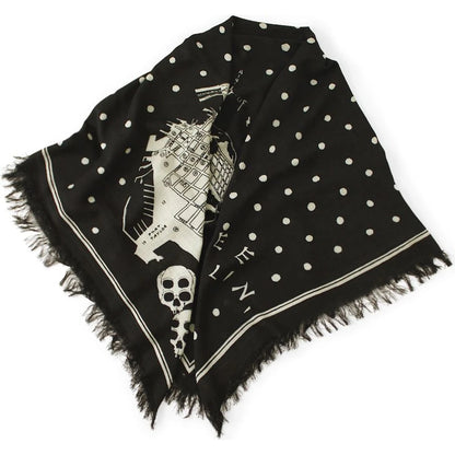 Kapital Rayon Fringed Square Stole (Kayo Hueso)