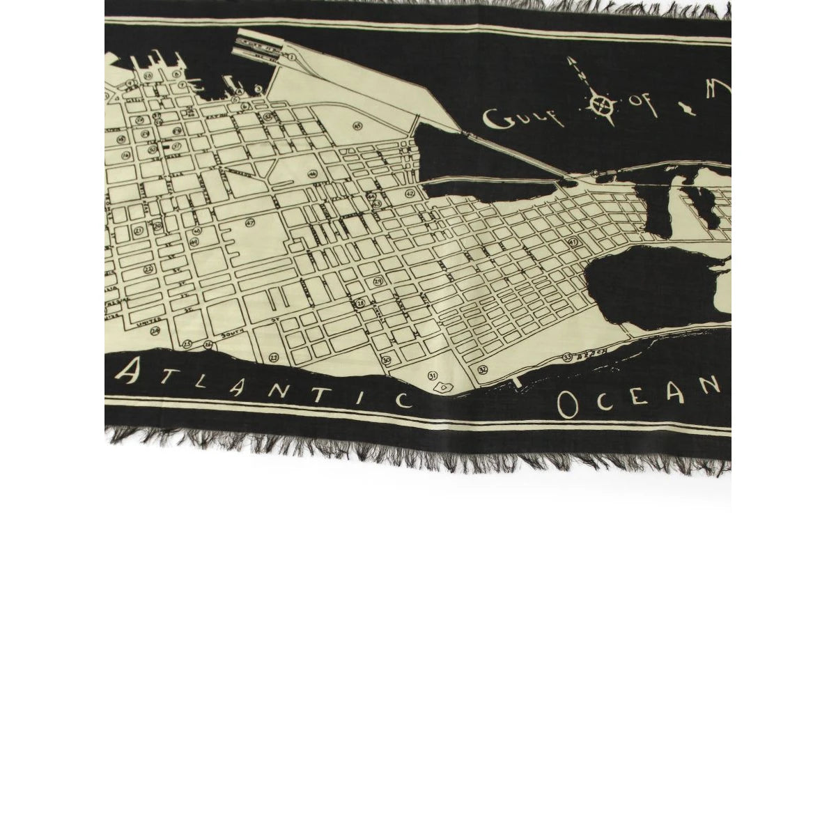 Kapital Rayon Fringed Stole (Kayo Hueso)