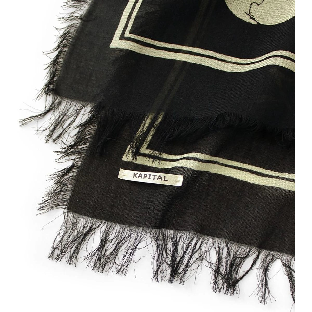Kapital Rayon Fringed Stole (Kayo Hueso)