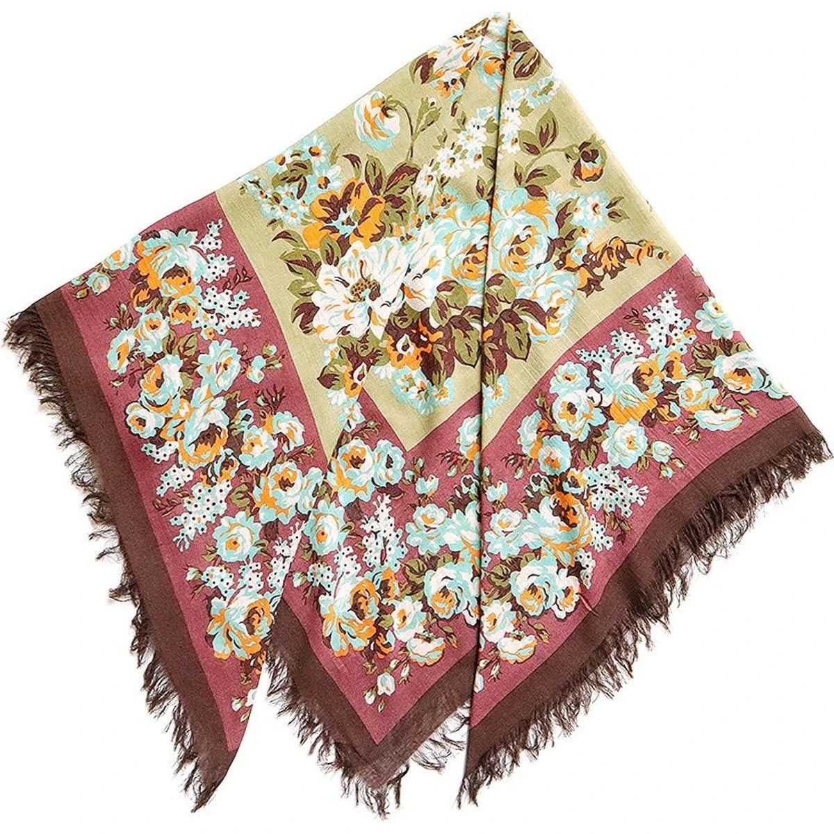 Kapital Rayon Fringed Stole (Nadeshiko Champetre)