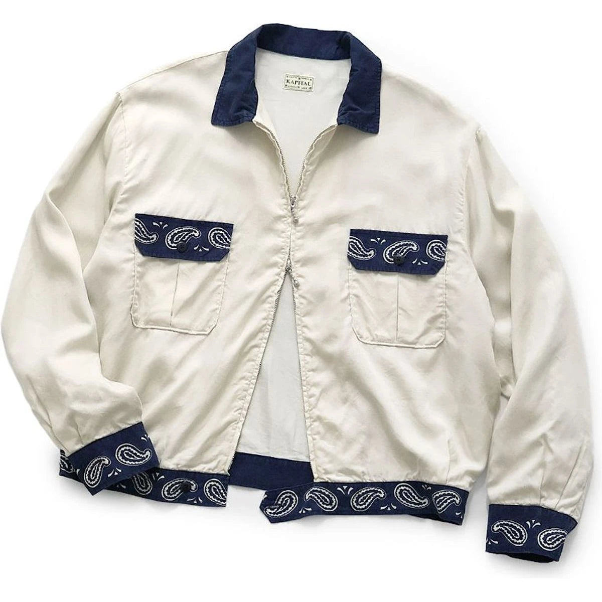 Kapital Rayon Twill 2 Tone Drizzler Jacket (Pecos Paisley)