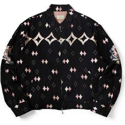 Kapital Rayon Twill Ainu Moshiri Print Drizzler Jacket