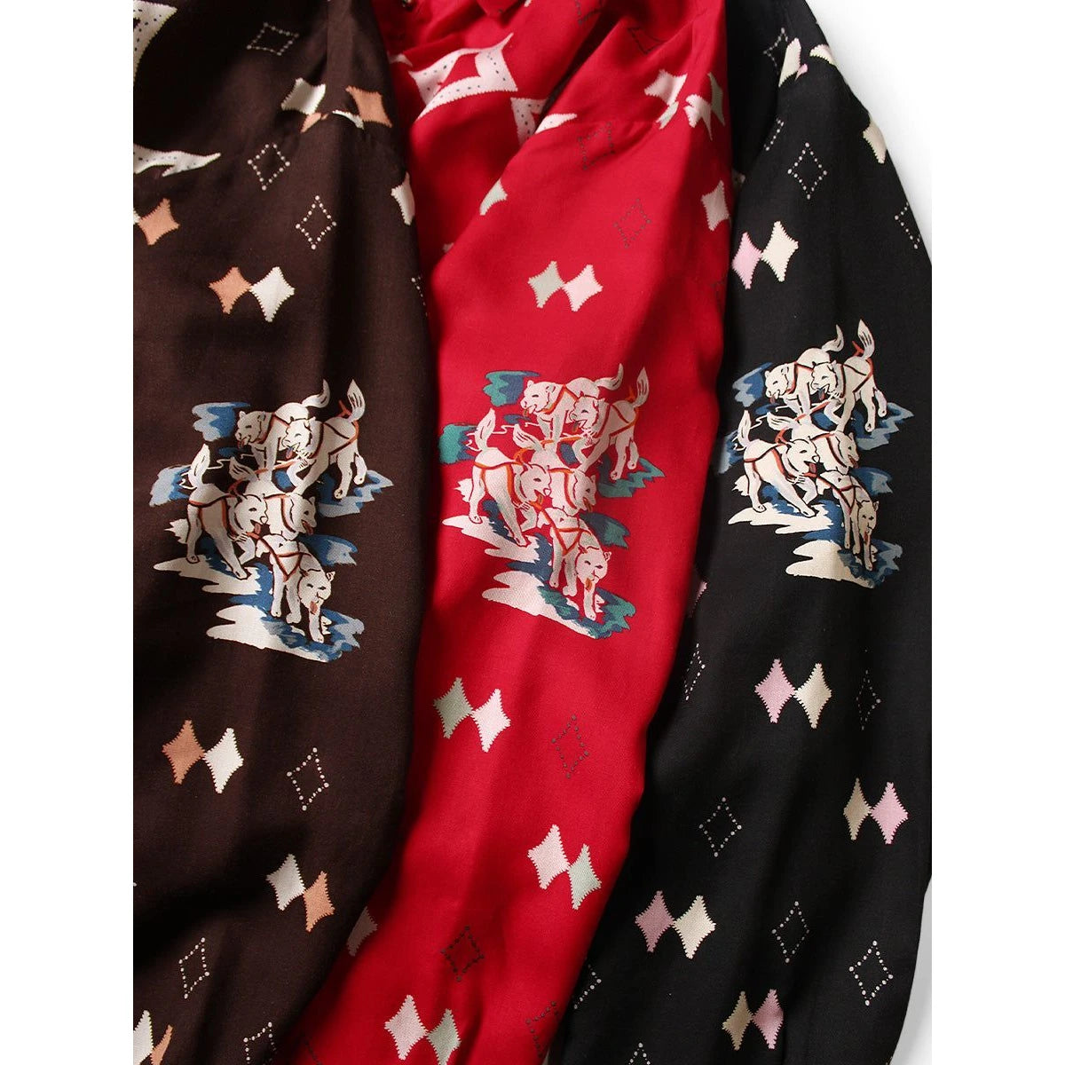 Kapital Rayon Twill Ainu Moshiri Print Drizzler Jacket