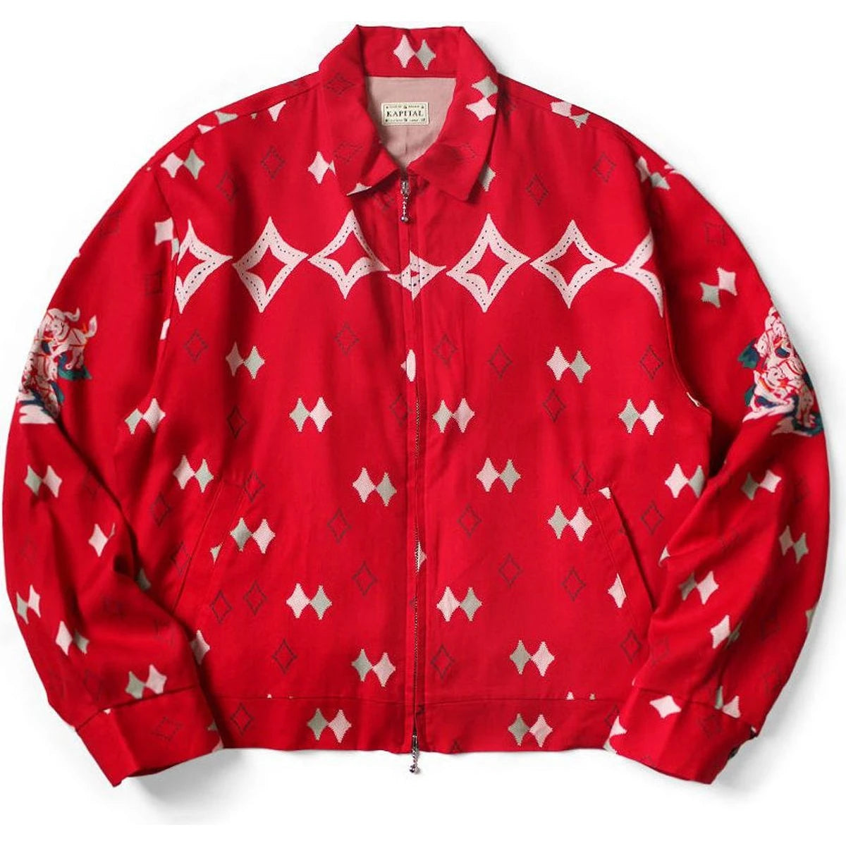 Kapital Rayon Twill Ainu Moshiri Print Drizzler Jacket
