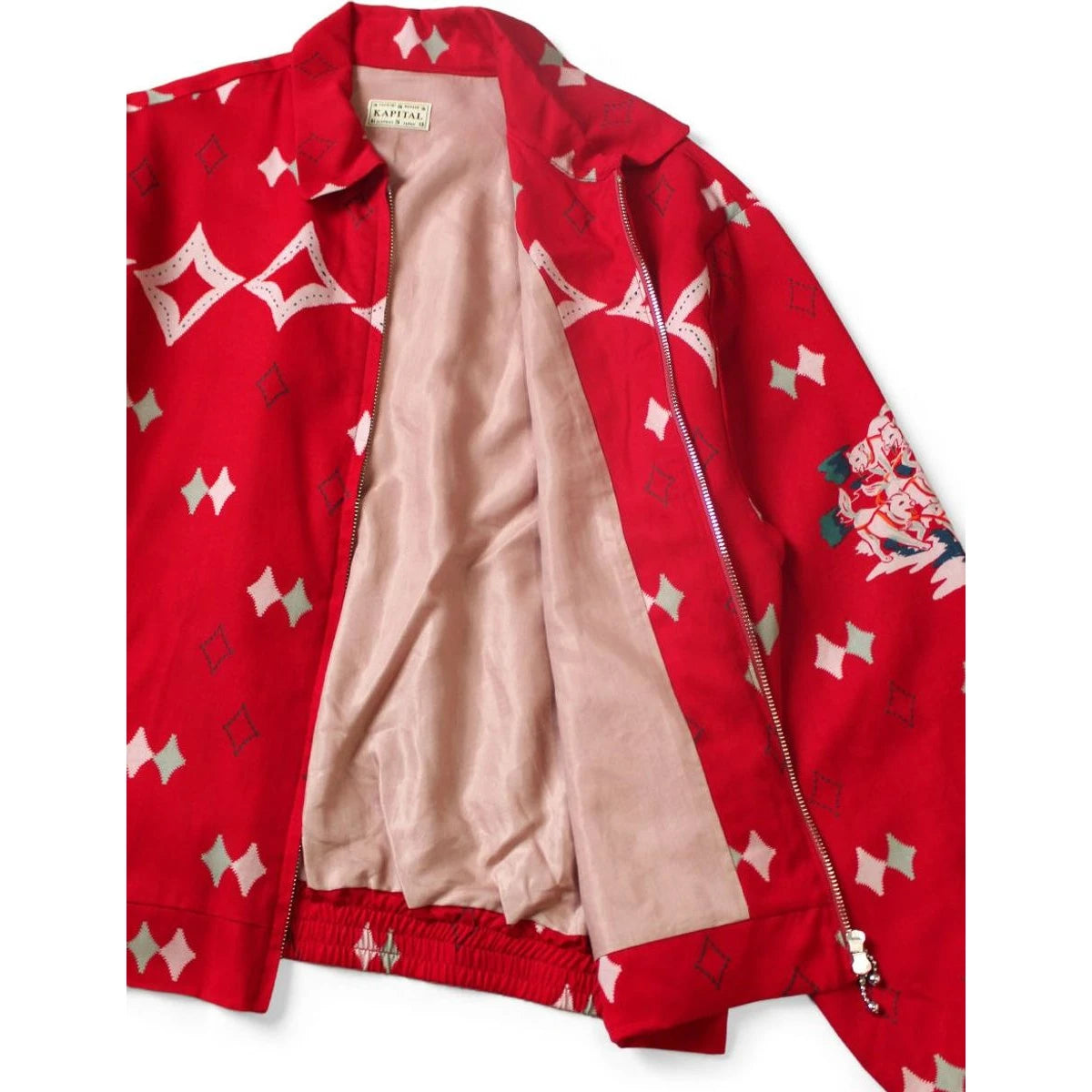 Kapital Rayon Twill Ainu Moshiri Print Drizzler Jacket