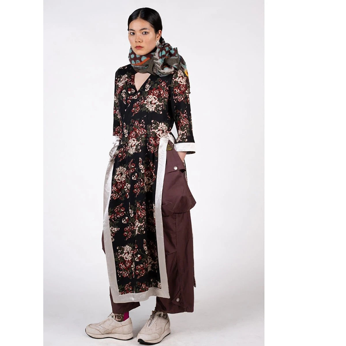 Kapital Rayon Twill Nadeshiko Champetre Pt Lychee Dress