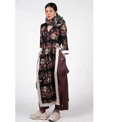 Kapital Rayon Twill Nadeshiko Champetre Pt Lychee Dress