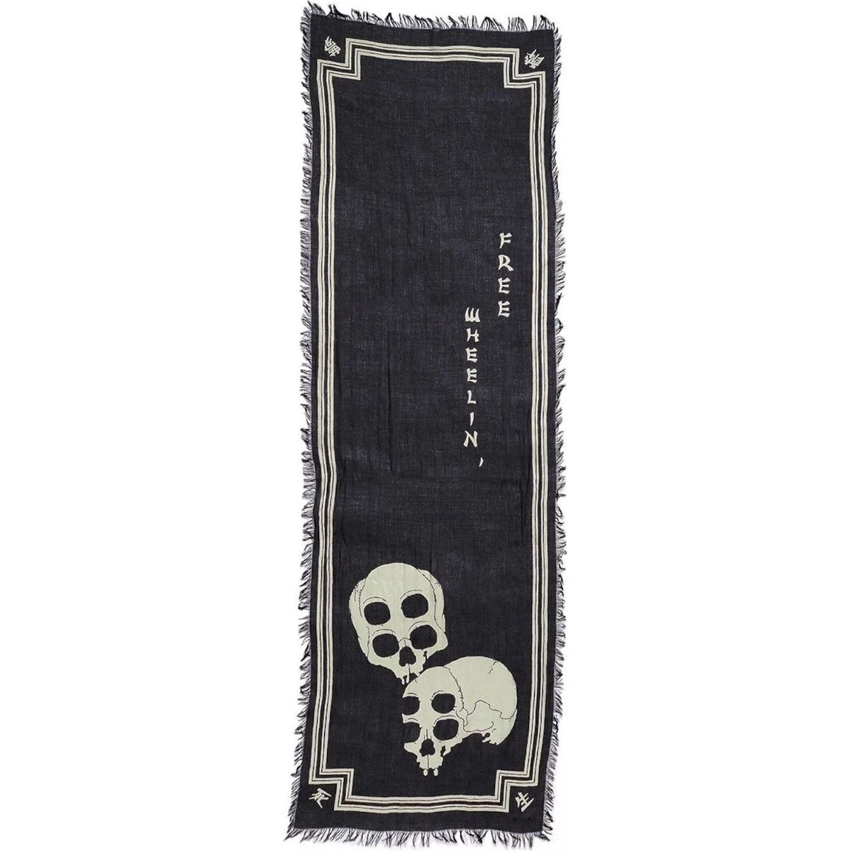 Kapital Rayon Wabi Sabi Rain Skull Stole
