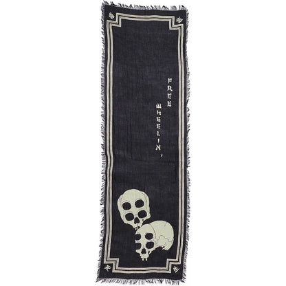 Kapital Rayon Wabi Sabi Rain Skull Stole