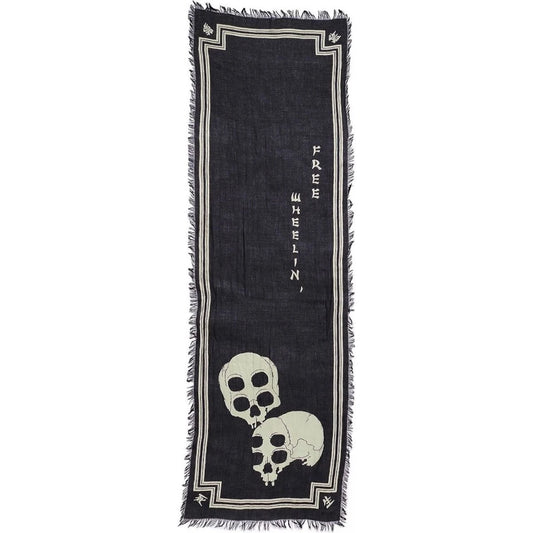 Kapital Rayon Wabi Sabi Rain Skull Stole