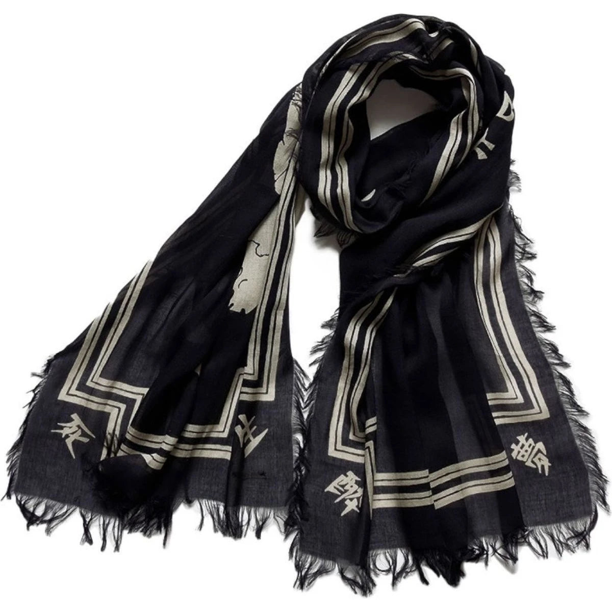Kapital Rayon Wabi Sabi Rain Skull Stole