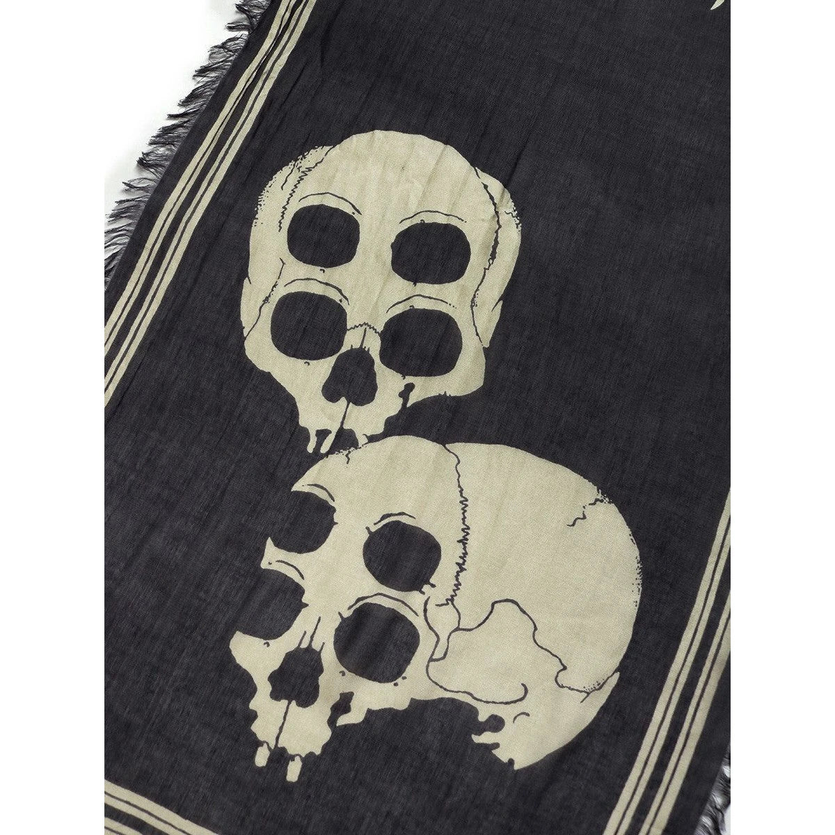 Kapital Rayon Wabi Sabi Rain Skull Stole
