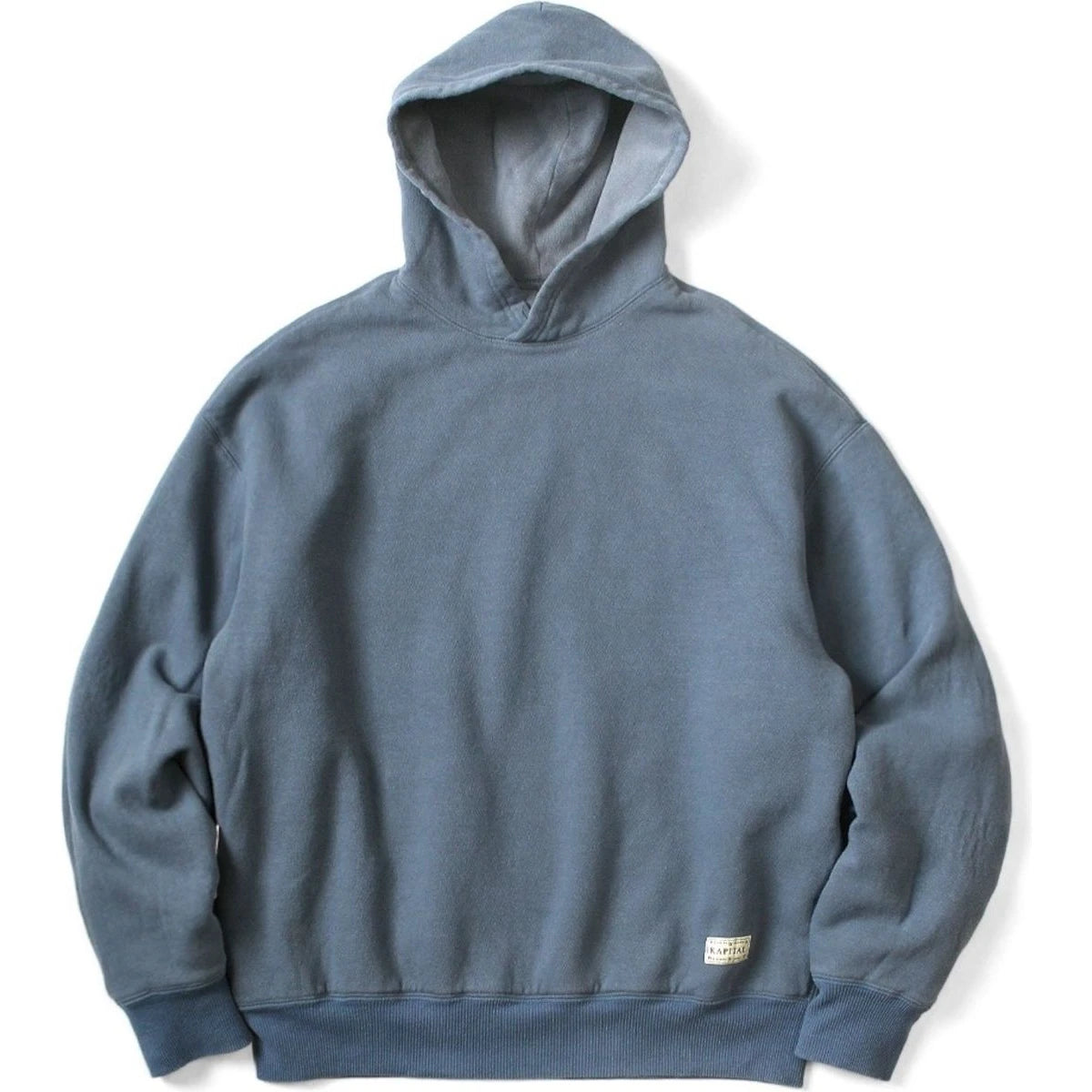 Kapital Reversible Fleece Elbow Rip Hoodie Peckish Rainbowy Print