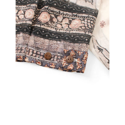 Kapital Sheer Chintz Patterned Open Collared Drizzler Shirt
