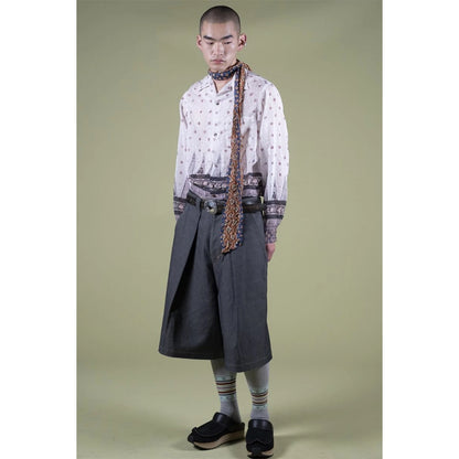 Kapital Sheer Chintz Patterned Open Collared Drizzler Shirt