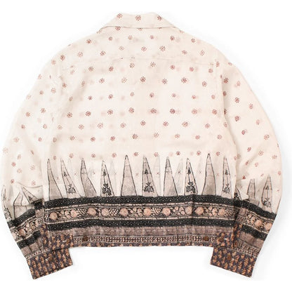 Kapital Sheer Chintz Patterned Open Collared Drizzler Shirt