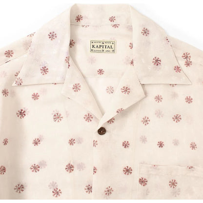 Kapital Sheer Chintz Patterned Open Collared Drizzler Shirt
