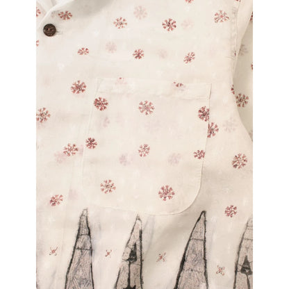 Kapital Sheer Chintz Patterned Open Collared Drizzler Shirt